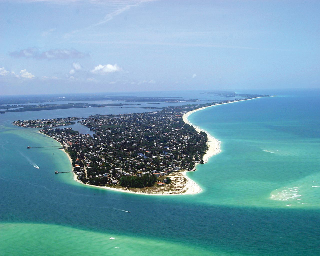 Ariel view of Anna Maria Island